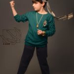 ست بلوز و شلوار پسرانه طرح لوگو