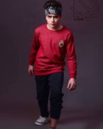 ست بلوز و شلوار پسرانه طرح لوگو - Image 2