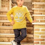 ست تی شرت و شلوار لی پسرانه - چاپ برجسته