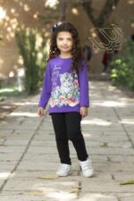 ست بلوز و شلوار گربه ای دخترانه - Image 3