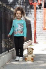 ست بلوز و شلوار گربه ای دخترانه - Image 4