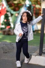 ست ۳ تیکه دخترانه ، بلوز و شلوار و کت - Image 2