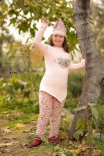 ست بلوز و شلوار و کلاه دخترانه - تصویر 3