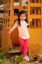 ست بلوز و شلوار راه راه دخترانه - Image 7