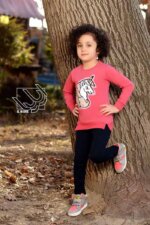 ست بلوز و شلوار دخترانه - مدل تک شاخ پولکی - Image 3