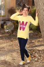 ست بلوز و شلوار دخترانه - طرح پولکی - Image 2