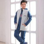 ست سه تیکه بلوز و شلوار و ژیله پسرانه