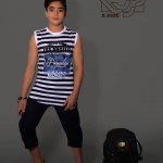 بلوز آستین حلقه ای و شلوارک