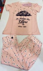 بلوز و شلوارک طرح گل دخترانه - تصویر 2