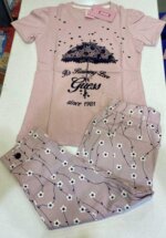 بلوز و شلوارک طرح گل دخترانه - تصویر 4