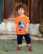 ست بلوز ، شلوارک شش جیب پسرانه بهاره - Image 5