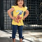 بلوز و شلوارک طرح کفشدوزکی دخترانه