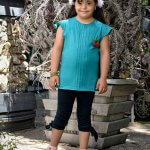 ست بلوز و شلوارک طرح گیلاسی دخترانه