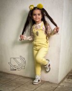 بلوز و شلوار پیشبندی دخترانه - طرح جغد - Image 8