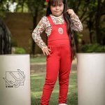 بلوز و شلوار پیشبندی دخترانه - طرح جغد