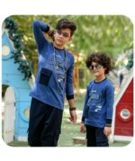 ست بلوز و شلوار پسرانه پاییزه با طرح جلوجیب - Image 3