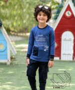 ست بلوز و شلوار پسرانه پاییزه با طرح جلوجیب - Image 2