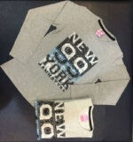 ست 3 تیکه بلوز و سوییشرت و شلوار دخترانه طرح نیویورک - Image 4