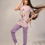 ست بلوز و شلوار جنس نخ پنبه دخترانه