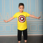 ست بلوز و شلوار ساق کوتاه پسرانه با طرح ستاره