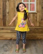 ست تونیک و ساق برمودا دخترانه بهاره - Image 2