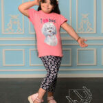 ست بلوز و شلوار بهاره دخترانه با طرح سگ مهربون