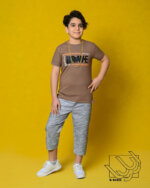 ست بلوز و شلوارک کتان بهاره پسرانه - Image 5