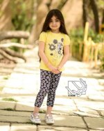 ست ساق و بلوز دخترانه گل آفتاب گردون - Image 6