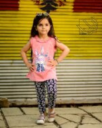 ست بلوز و شلوار ساق کوتاه دخترانه - Image 3