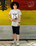 ست بلوز و شلوارک پسرانه با طرح سیسیل - Image 2