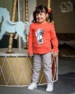 بلوز و شلوار دخترانه طرح دختر فشن - Image 2