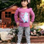 تیشرت و شلوار دخترانه اسب آبی