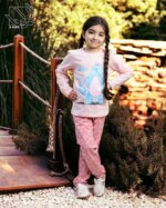 تیشرت و شلوار دخترانه اسب آبی - Image 4