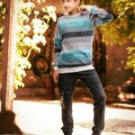 ست بلوز و شلوار پسرانه مدل رنگین کمان