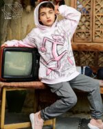 سویشرت و شلوار دخترانه پلنگ صورتی - Image 6