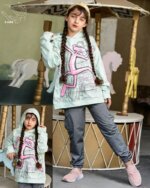 سویشرت و شلوار دخترانه پلنگ صورتی - Image 9