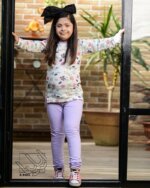 بلوز و شلوار دخترانه طرح گل گلی - تصویر 5