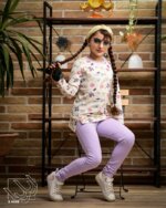 بلوز و شلوار دخترانه طرح گل گلی