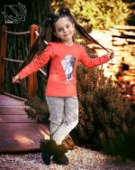 بلوز و شلوار دخترانه طرح دختر فشن - Image 6