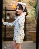 بلوز و شلوار دخترانه طرح گل گلی - تصویر 6