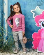 بلوز و شلوار دخترانه طرح دختر فشن - Image 8
