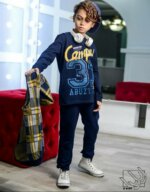 ست ۳ تیکه بلوز و شلوار و جلیقه کلاهدار پسرانه - Image 5