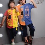 ست بلوز و شلوارک اسپورت پسرانه با طرح اسکیت