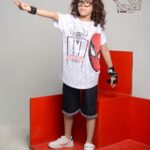 ست بلوز و شلوارک پسرانه با طرح اسپایدرمن