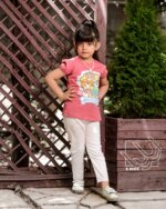 ست بلوز و شلوار تابستانه دخترانه با طرح سگ نگهبان - Image 2