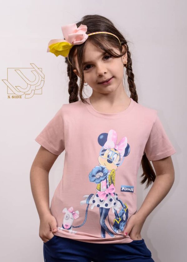 ست بلوز و شلوار بهاره دخترانه با طرح میکی موس