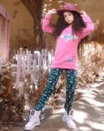 ست هودی و شلوار دخترانه پاییزه – اسب تک شاخ - Image 11