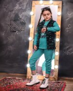 ست 3 تیکه بلوز و شلوار و ژیله کلاهدار پاییزه - Image 17