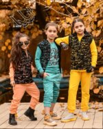 ست 3 تیکه بلوز و شلوار و ژیله کلاهدار پاییزه - Image 6