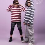 هودی تک رینگر دخترانه و پسرانه با طرح راه راه